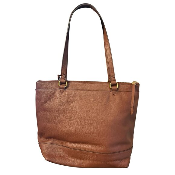 Fossil brown Patchwork Shoulder Bag Tote with Wrist Bag - Picture 3 of 12